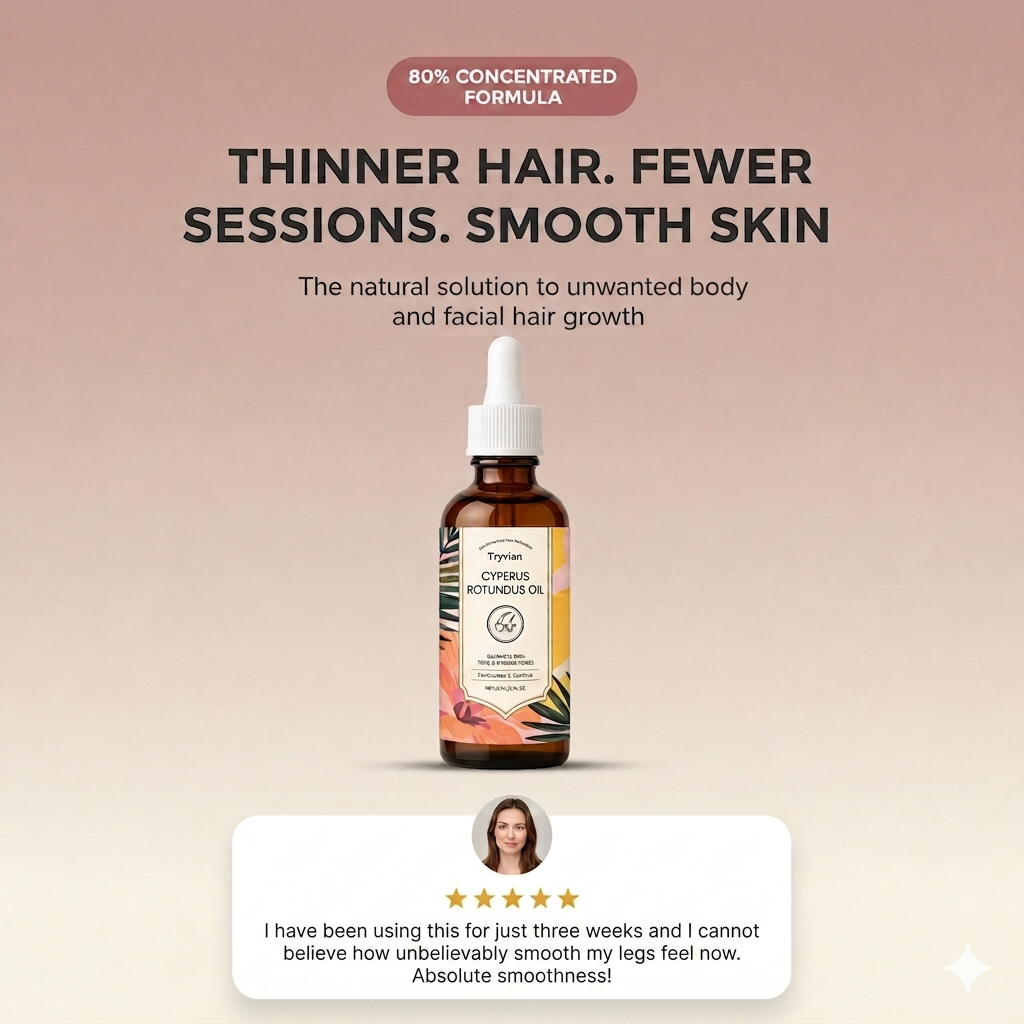Cyperus Rotundus Oil for Reducing Unwanted Hair