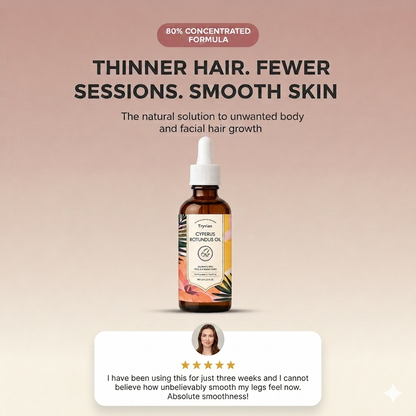 Cyperus Rotundus Oil for Reducing Unwanted Hair