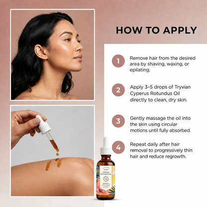 Cyperus Rotundus Oil for Reducing Unwanted Hair