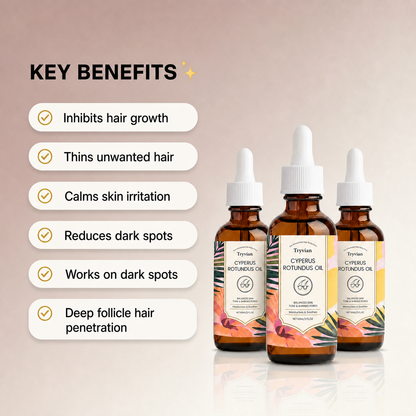 Cyperus Rotundus Oil for Reducing Unwanted Hair